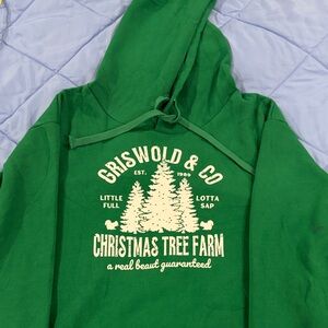 Griswold Tree farm Green Christmas Tree Farm Hoodie
